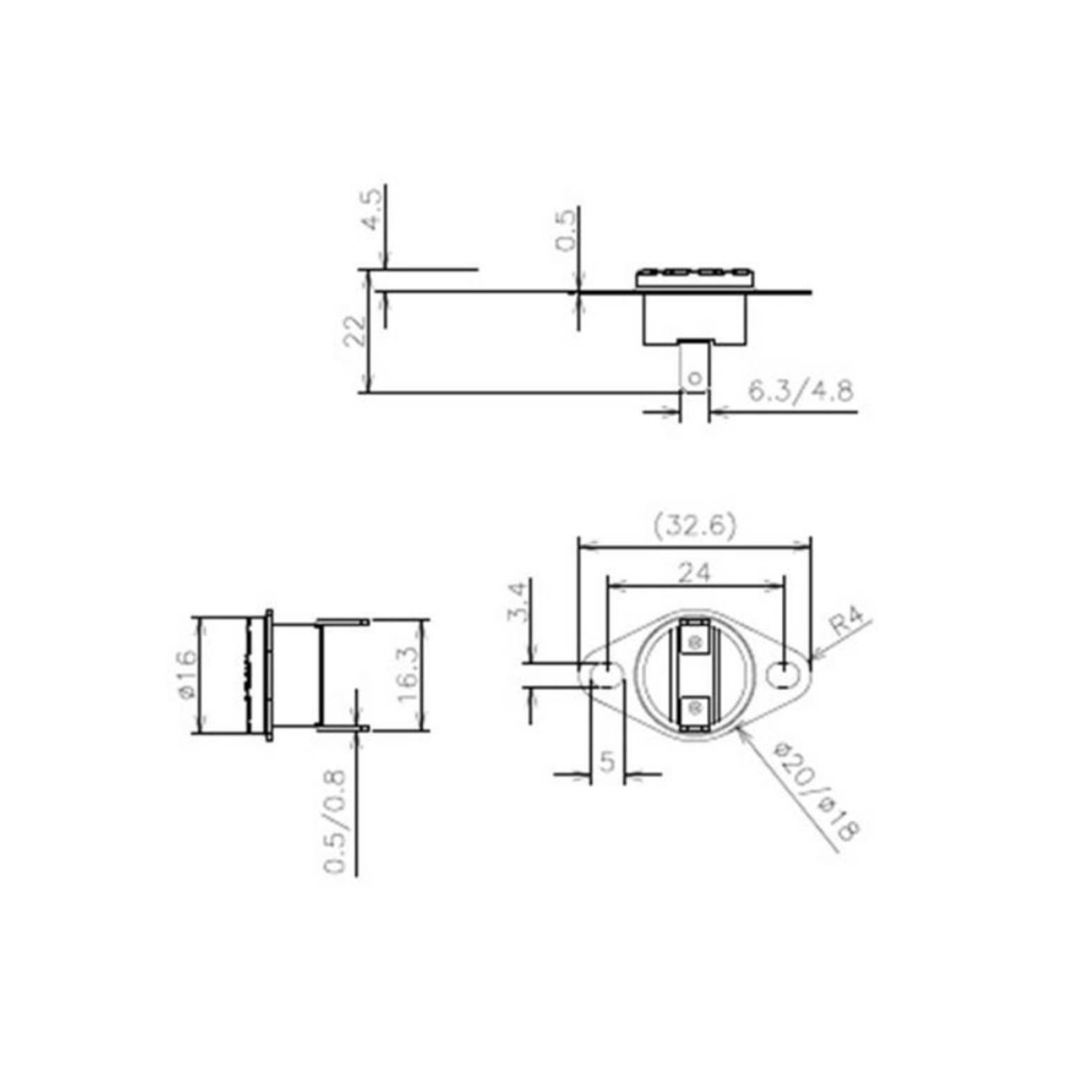 150 C Termostat NC (Normalde Kapalı) 25’li Paket 19910147425