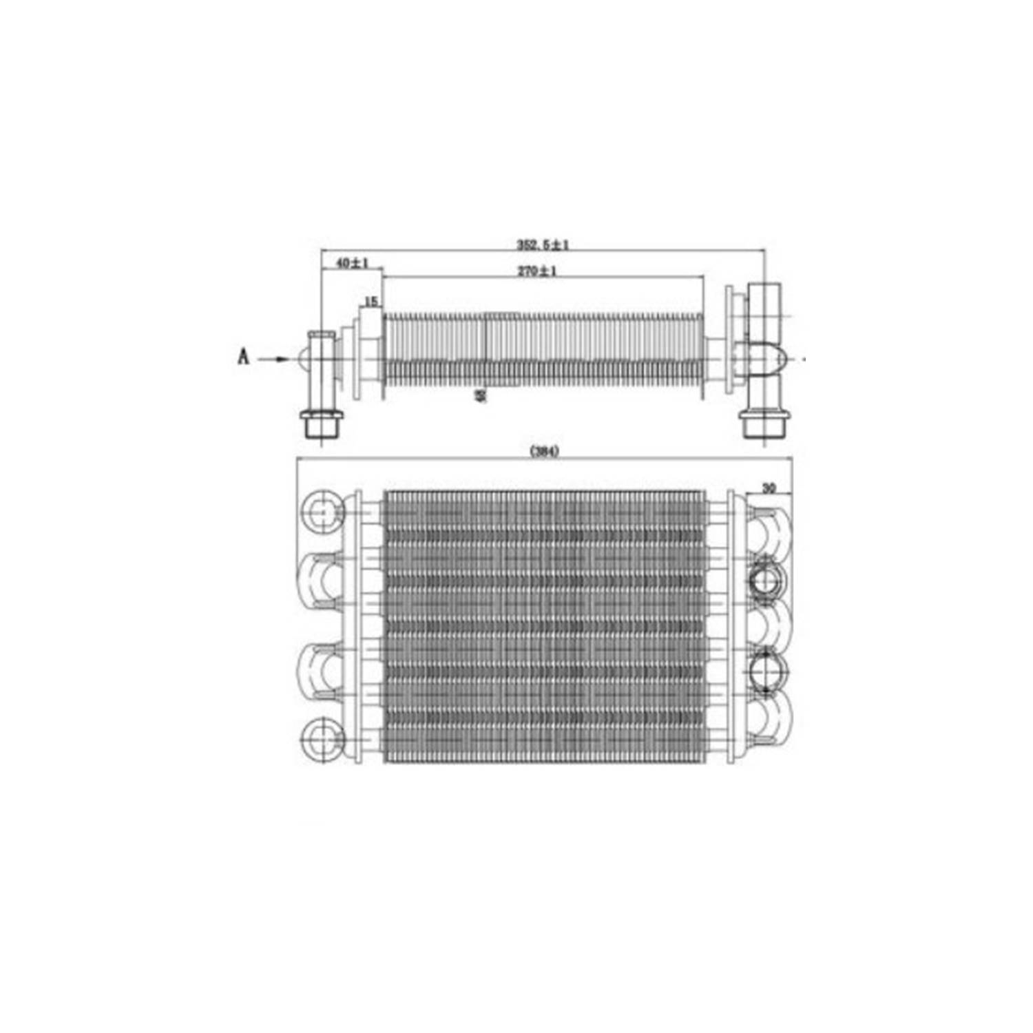 Arıston Microtec Kombi Ana Eşanjör L270mm (EX ARHE11) 11288341600