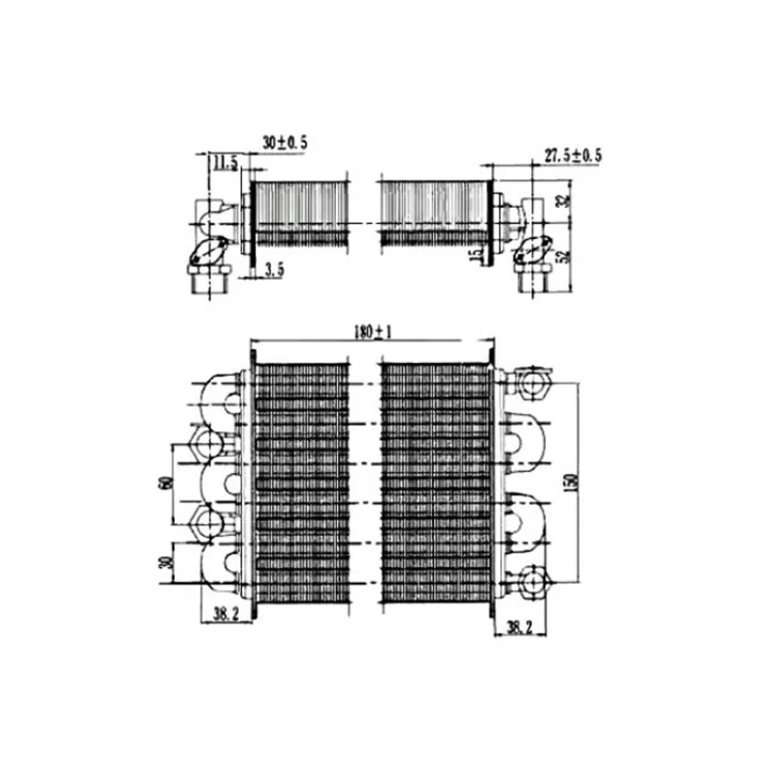 Ferroli Domiproject Slim Kombi Ana Eşanjör 180 mm 11288342300