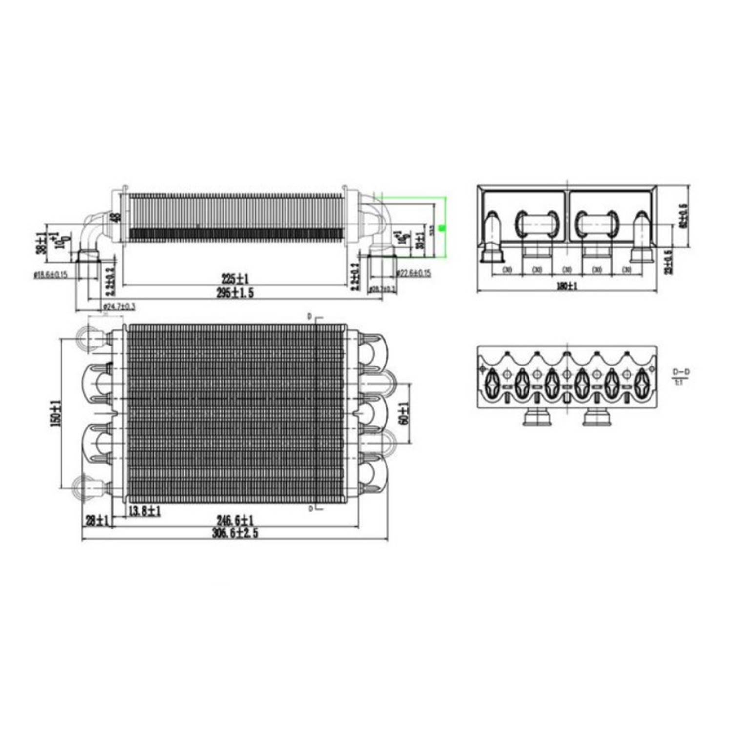 Ariston Egis Kombi Ana Eşanjör 225 mm 11288342700