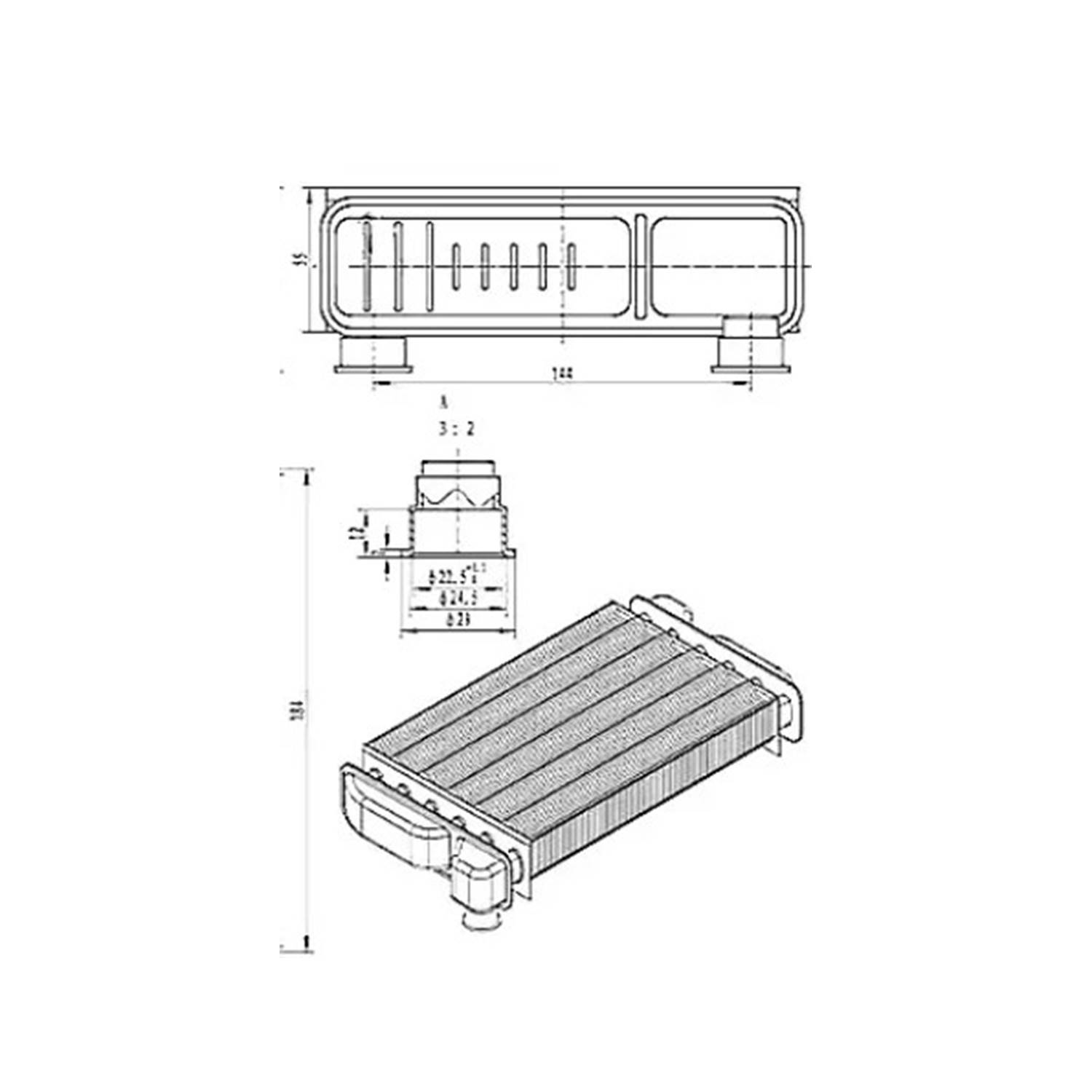 Baymak Baxi Luna Kombi Ana Eşanjör 295 mm 11288343300