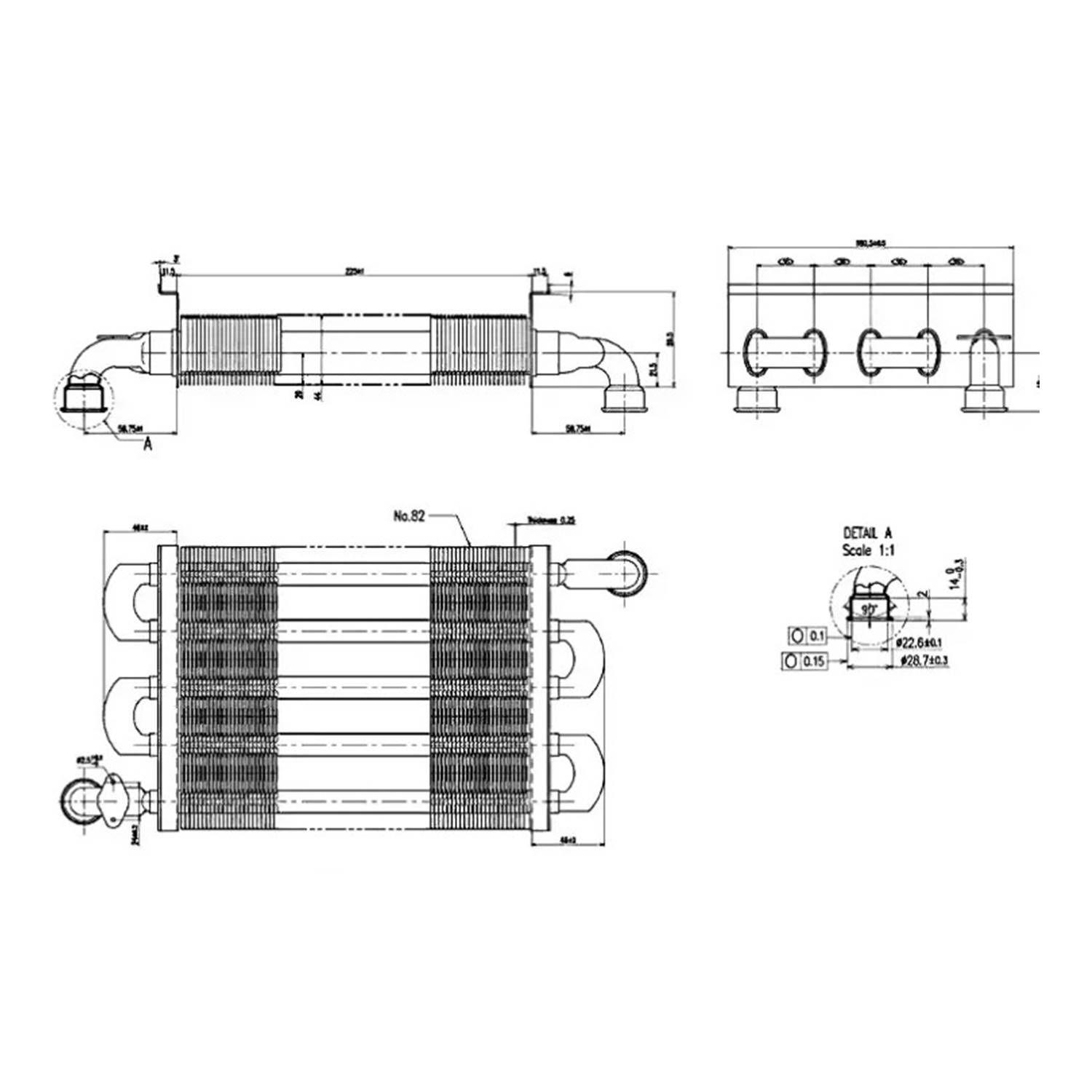 Baxi Eco 5 Eco Clasic Eco Nova Kombi Ana Eşanjör 225 mm 11288344550