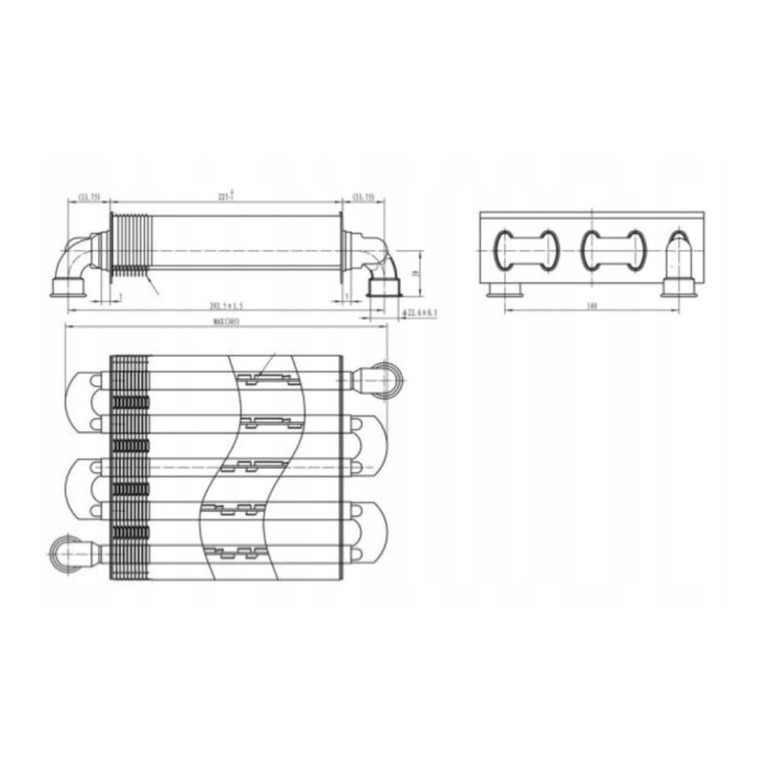 Ferroli Viessmann Votopend 100-W Kombi Ana Eşanjör 225 mm 11288344555